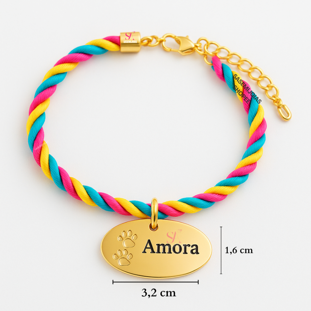 Coleira Roxa com Placa de Idêntificação Nome e Numero do Tutor DA3 em Oferta na Shopee