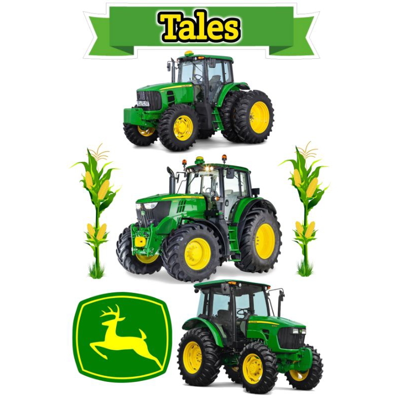 Topo de bolo John Deere topper de bolo trator pecuária