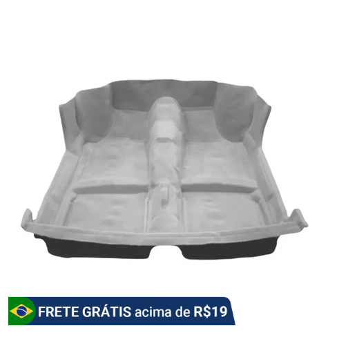 Carpete/Tapete Moldado Gol GTi GTS quadrado Cinza Claro