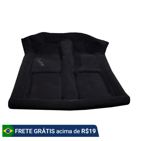 Carpete Capa Assoalho Moldado Assoalho Santana Preto