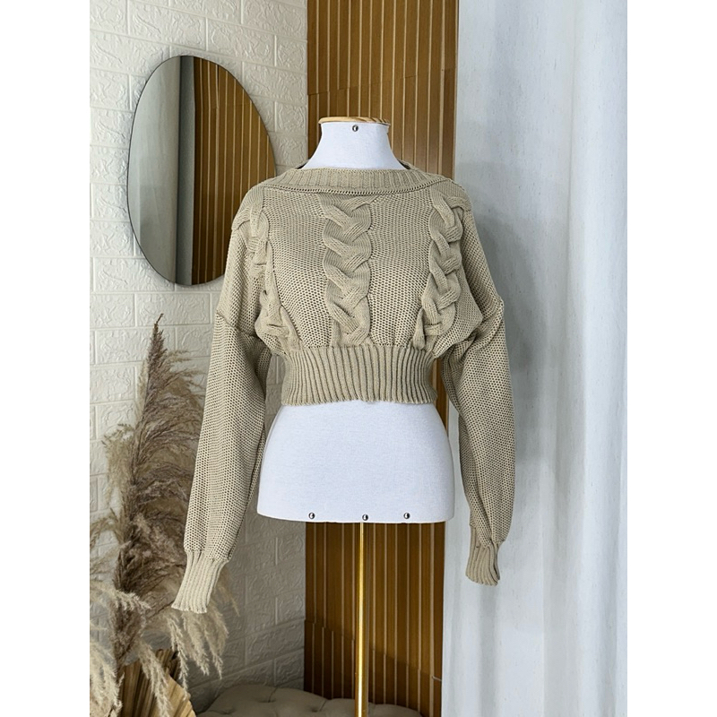 Blusa Lãzinha Cacharrel Tricô Manga Longa Bufante (REMARCAÇÃO)