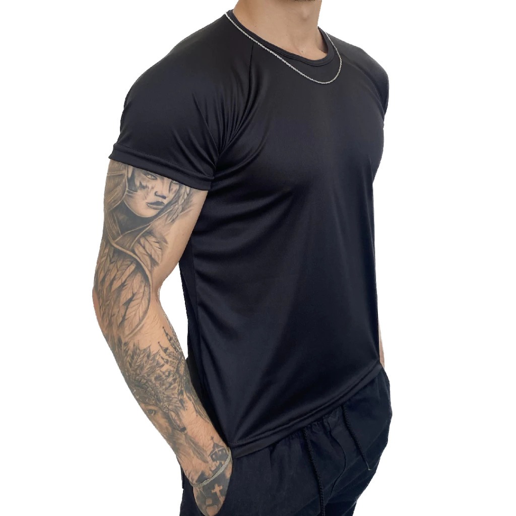 Camiseta Poliester Masculina Dry Fit - Academia - Treino - Corrida