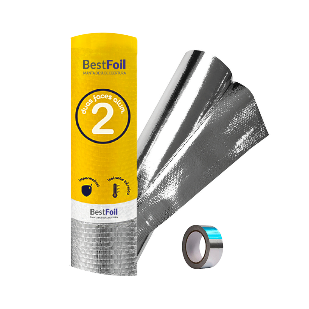 Manta Térmica P/ Telhado 2 Faces Reforçada 10m2 + Fita para emenda em Oferta na Shopee