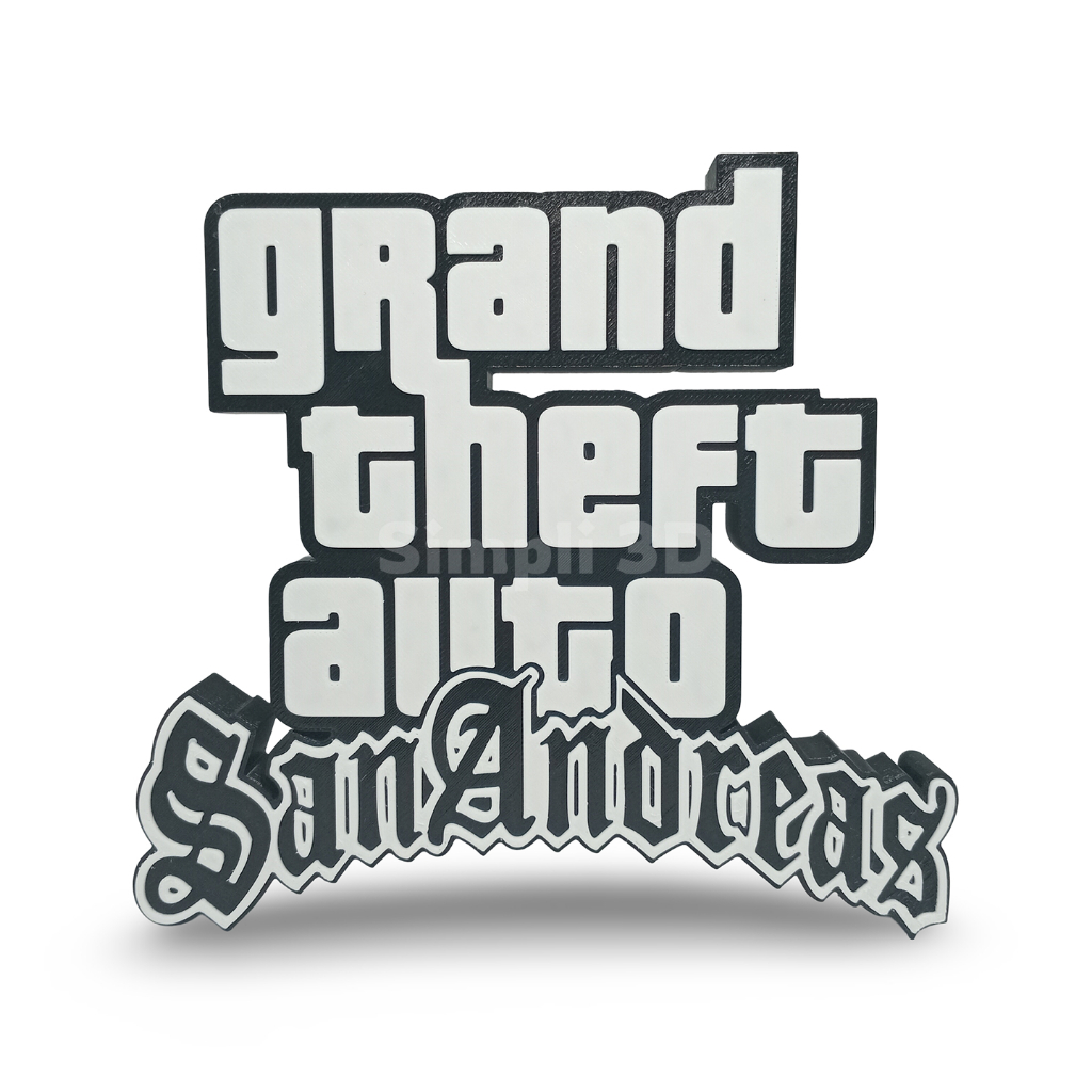 Placa Decoração Gamer Grand Theft Auto San Andreas - GTA San Andreas