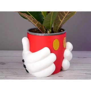 Vaso Decorativo Mickey Para Planta Suculenta. Flores, Jardim, sala, decoração, presente, disney