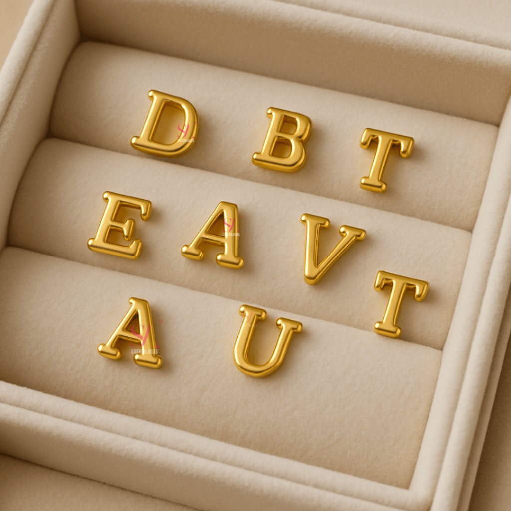 Pingente Passador A ao Z Banho ouro 18k Cod.Pe20 em Oferta na Shopee