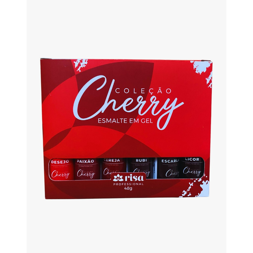 Coleção Cherry esmalte em gel uv Risa 6 cores (8g cada) em Oferta na Shopee