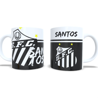 Caneca Time Santos 325ml De Porcelana em Oferta na Shopee