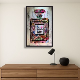 Quadro decorativo perfume 1 peça 60x40 para decoração do ambiente