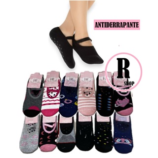 Par de Meia Sapatilha Pilate Fitness Yoga Antiderrapante Adulto Feminina em Oferta na Shopee