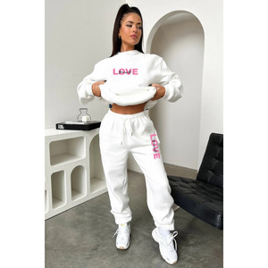 Conjunto Moletom de frio Feminino Love Youserlf 2 peças Lançamento