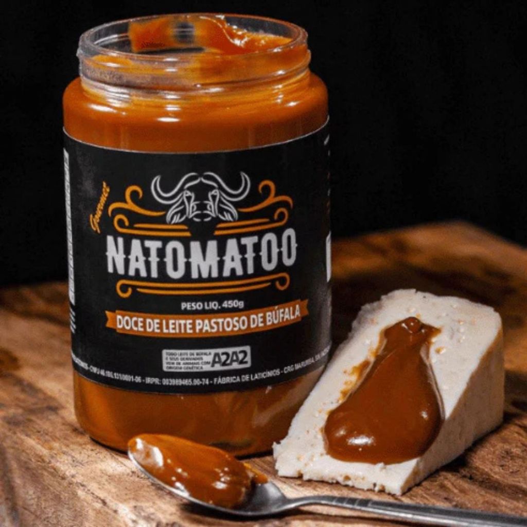 Doce De Leite De Búfala A2a2 Artesanal Gourmet Natomato 400g em Oferta na Shopee