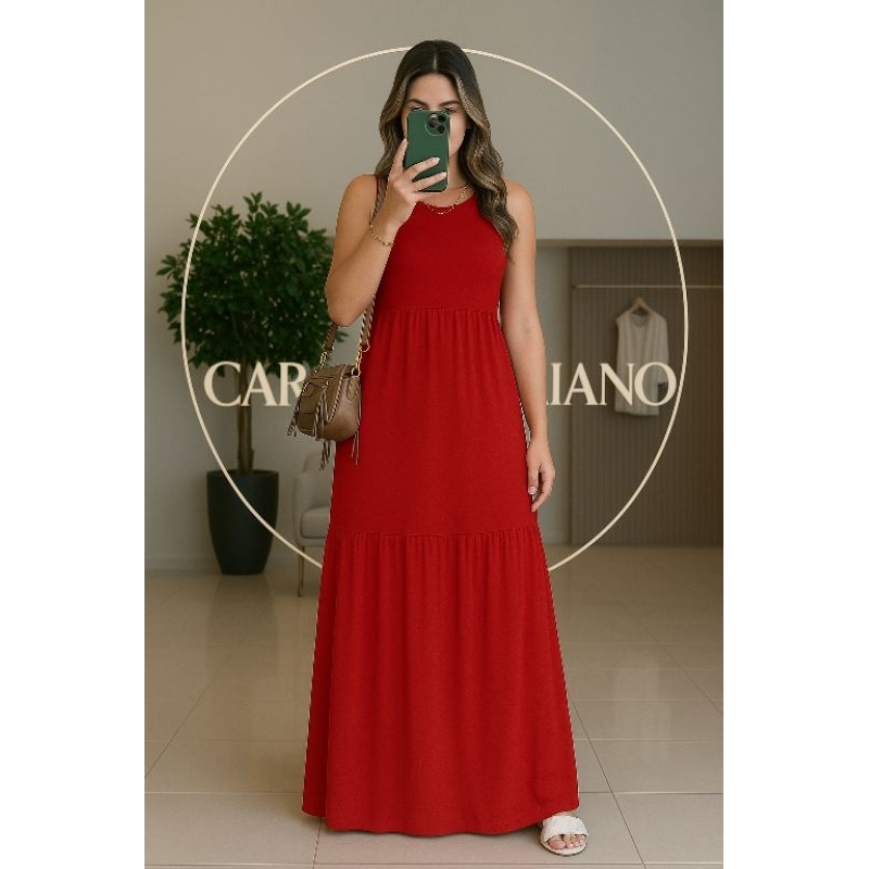 Vestido Longo Feminino 3 Marias Versátil Outono Inverno 502