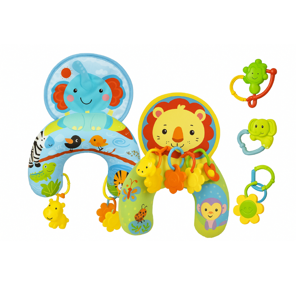 Almofada Elefante Tapete de Atividades Bebê Conforto Tummy Time