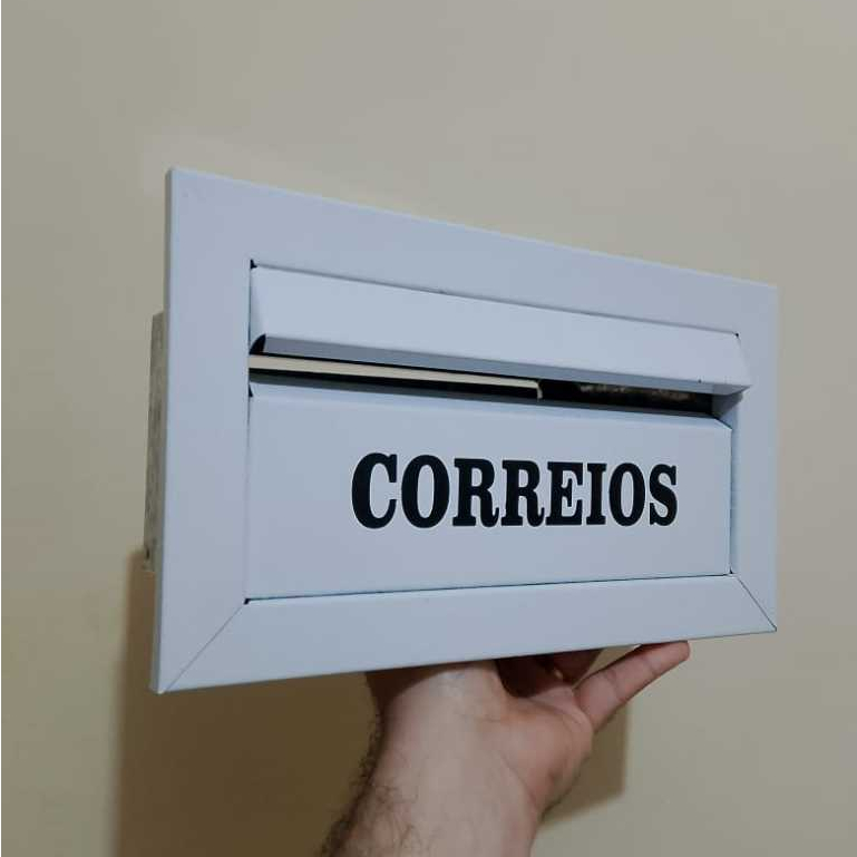 Caixa de correios/Porta Carta/Caixinha de Correios Aço Galvanizada – Alta Resistência à Oxidação com Acesso para Cadeado em Oferta na Shopee