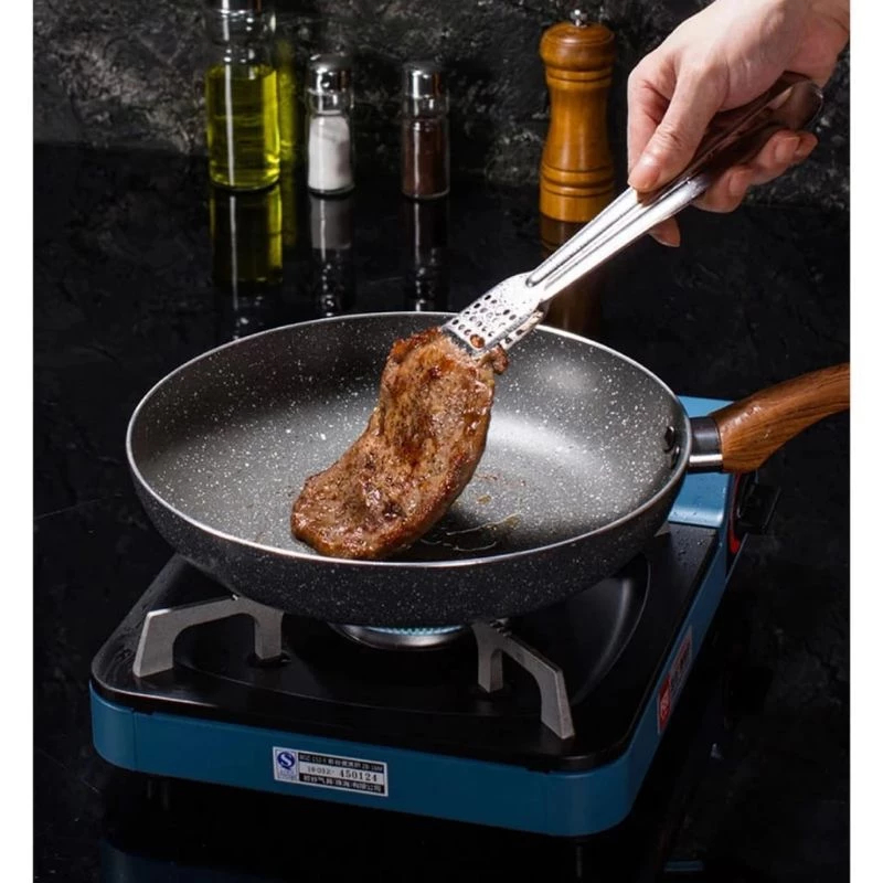 Frigideira Cerâmica Alumínio Panela Pressão Frita Carne Alimento Grill Alimento Panquequeira