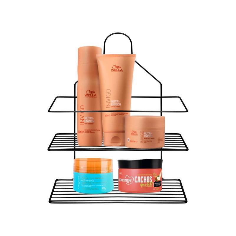 Suporte Shampoo Aramado Duplo Registro em Oferta na Shopee