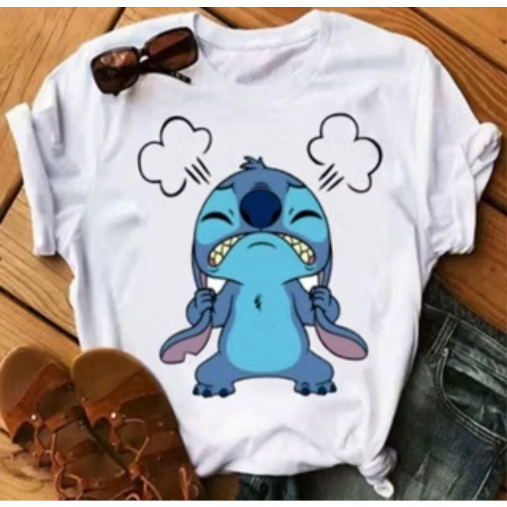 Camiseta blusinha Básica Stitch Feminina, Masculina, Infantil e Adulto Unissex ou Baby Look