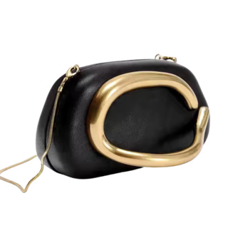 Bolsa Feminina Clutch Sofisticada Casamento Madrinha Para Eventos Especiais e Sociais Alça Dourada Removível Elegante em Oferta na Shopee