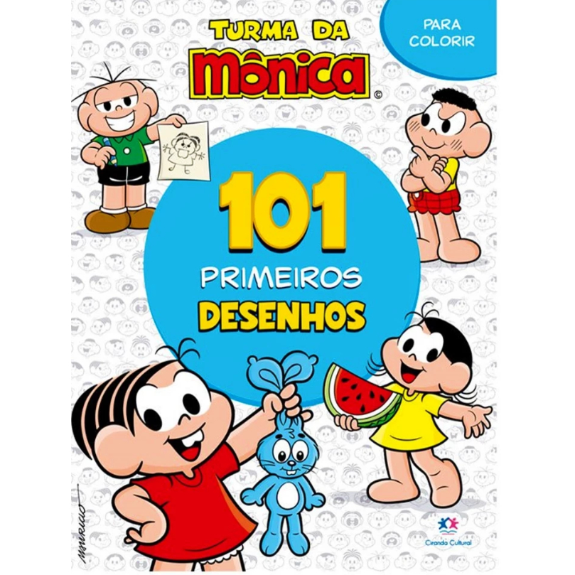 Livro Turma da Mônica de Colorir Infantil 101 Desenhos