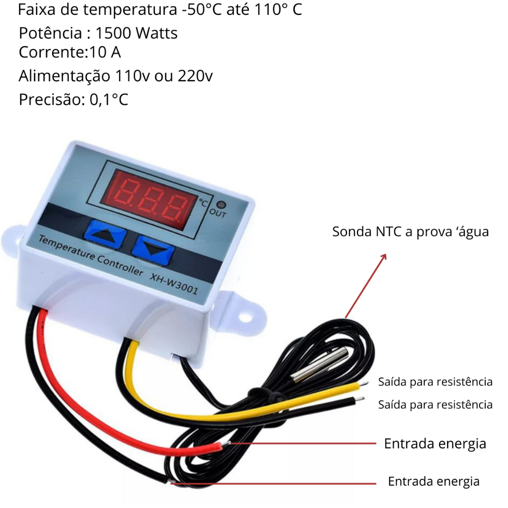 Kit chocadeira  110V  13  peças termostato temporizador motor  resistencia isoladores cooler termohigrometro. so aqui