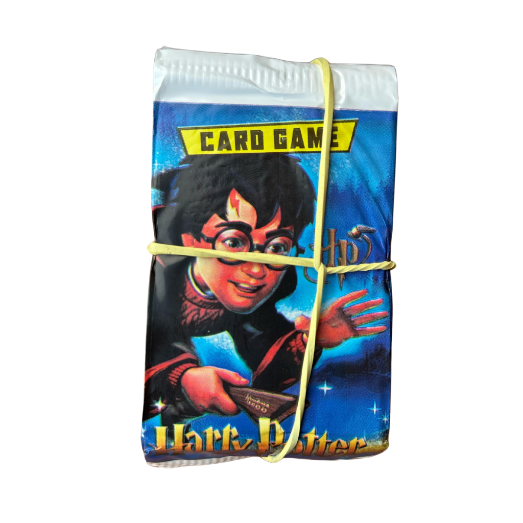 Kit 200 Cards Harry Potter 50 Envelopes Fechados Brincar Bater Bafo Trocar Figurinhas Lembrancinha