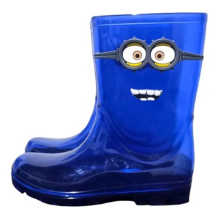 Galocha Bota de Chuva Cano Alto Menino e Menina Minions Infantil Antiderrapante Impermeável Leve Juvenil Confortável em Oferta na Shopee