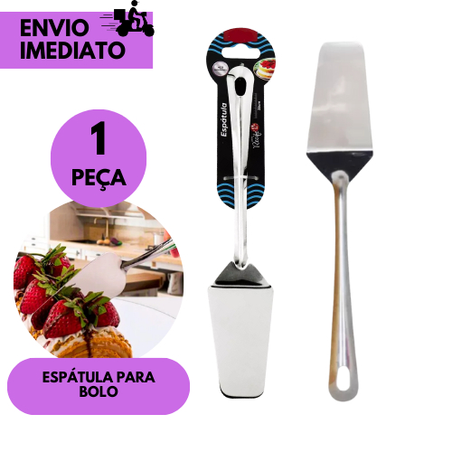 Espátula para Bolo Linha Recife Espátula Inox Confeitaria e Cozinha Profissional Bolos e Sobremesas