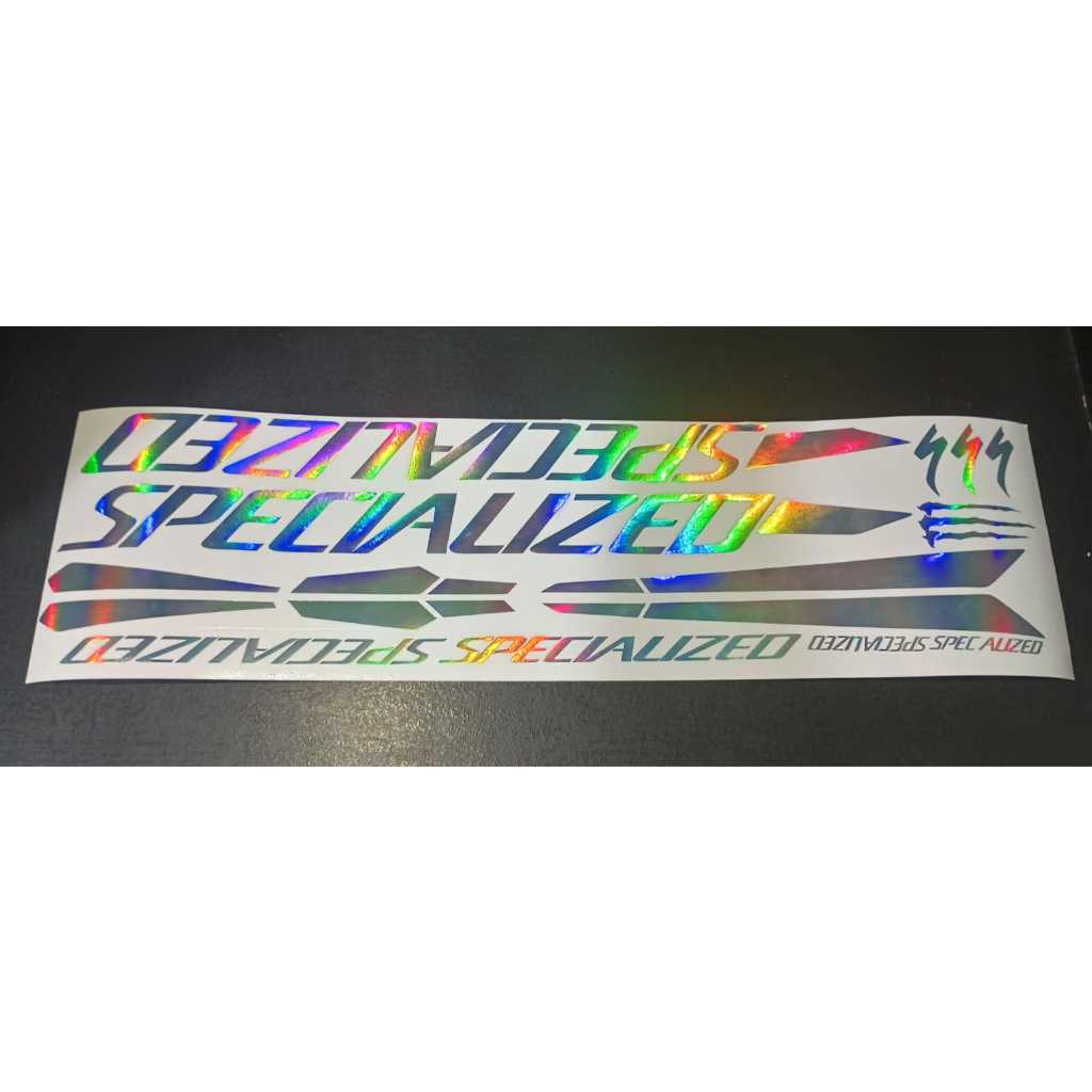 Adesivos Specialized holográfico Mtb Mountain bike bicicletas.