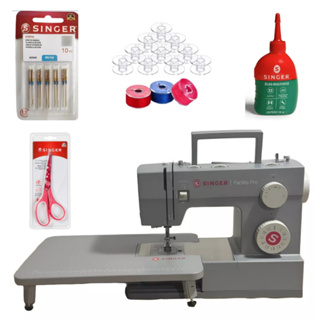 Máquina Reta Costura Singer Facili Pro 4432 Portátil 127v Kit COMPLETO em Oferta na Shopee