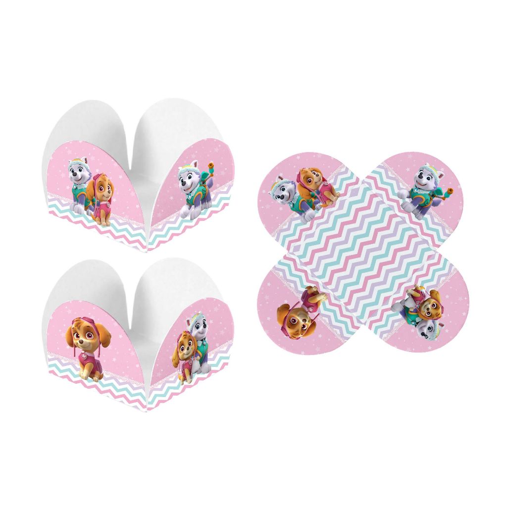 Forminhas 4 Pétalas Patrulha Canina Menina Festas Aniversários em Oferta na Shopee