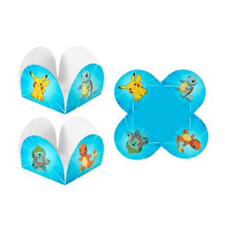 Forminhas 4 Pétalas Pokémon Festas Aniversários em Oferta na Shopee
