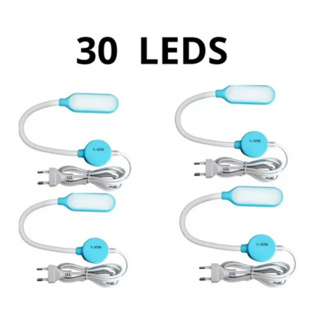 Luminária Touch 30 Leds Haste Bivolt Máquina De Costura 4 Un bivoltz em Oferta na Shopee