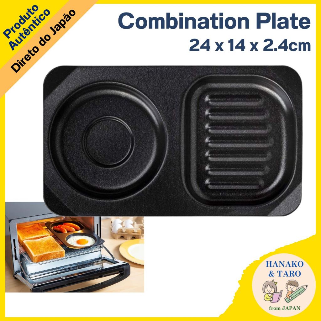[Takagi Metal] FW-CP Combiplate para Forno Torradeira Bandeja para Ovo Frito Grelha para Peixe Prato para Forno Torradeira【Direto do Japão】