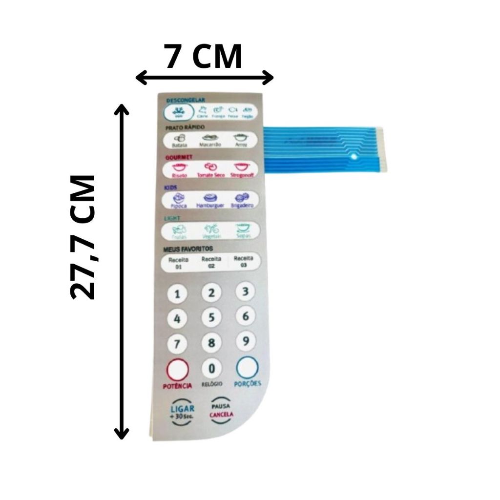 Membrana Teclado Microondas Electrolux Mef41y