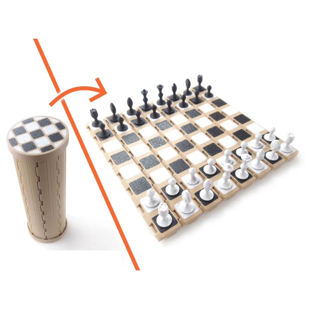 Jogo de Xadrez portatil Cone dobravel