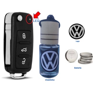 Carcaça Chave Vw Gol Up Voyage Amarok Saveiro Jetta Golf 3 Botões G6 em Oferta na Shopee