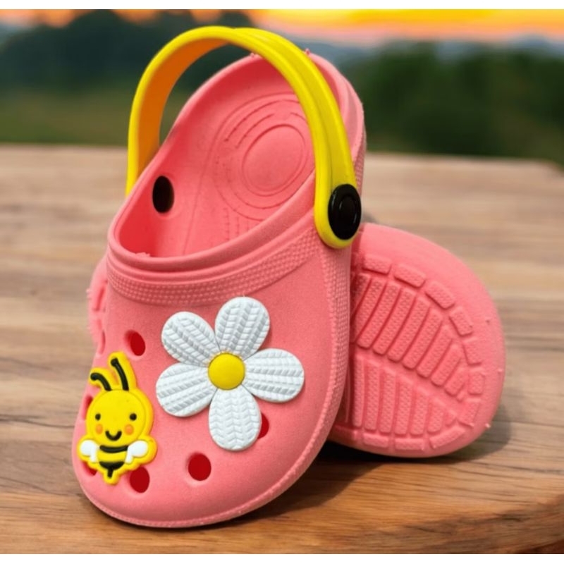 Babuche Embora Infantil Confortável Abelha/Flor