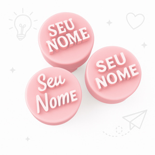 Carimbo para Brigadeiro Docinho Nome com 1 Peça em Oferta na Shopee