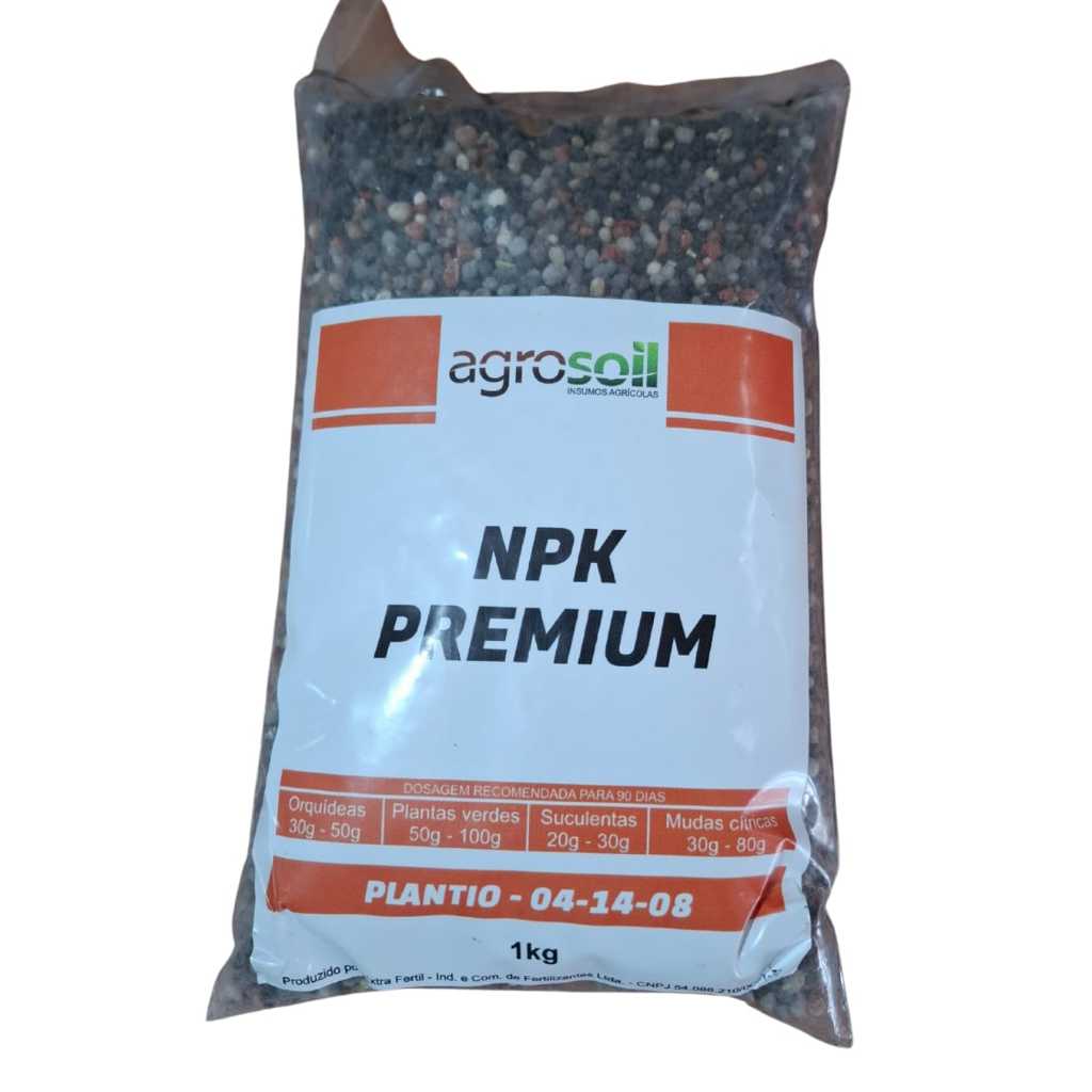 Adubo NPK Premium 04-14-08 | Fertilizante Granulado 1kg - Ideal para Orquídeas, Suculentas e Plantas