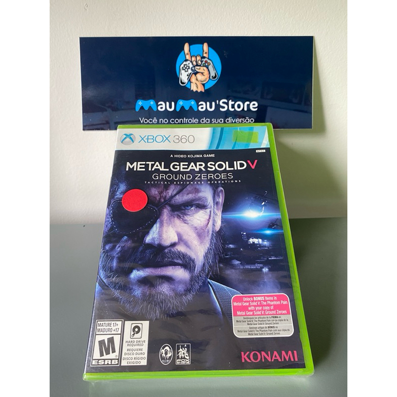 Metal Gear Solid V Ground Zeroes (Novo/Lacrado) Xbox 360 - Original Jogos de Ação