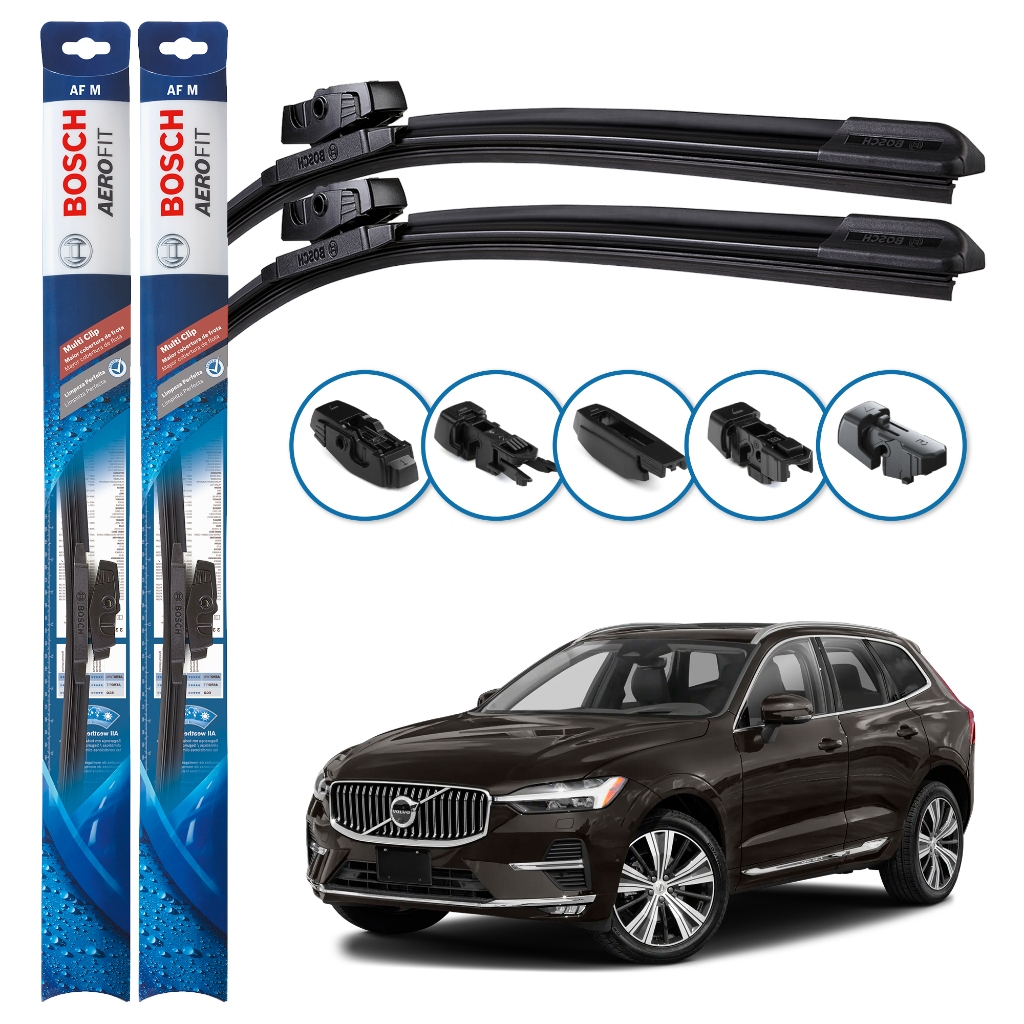 Par de Palhetas Limpador Parabrisa Multiclip Original Bosch Volvo XC90 2016 a 2025