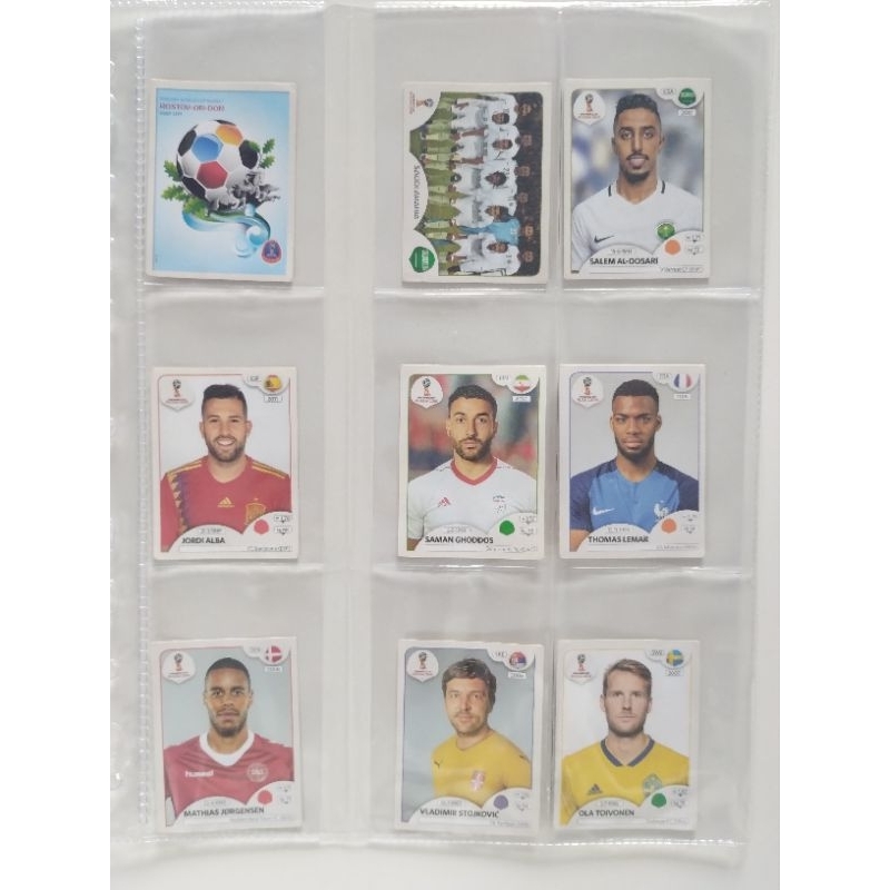 Figurinhas Avulsas da Copa do Mundo 2018 (Valor Unitário de cada figurinha)