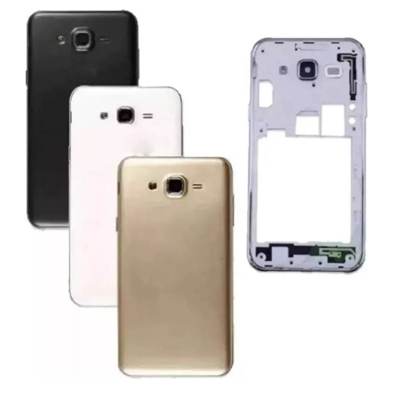 Carcaça Traseira Com Aro Botões Laterais Tampa Traseira Compatível Galaxy J5 J500m/ds