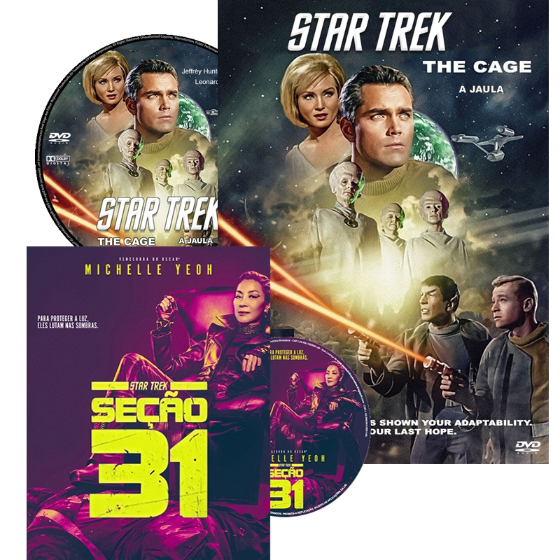 DVD STAR TREK SEÇÃO 31 - STAR TREK PILOTO INEDITO - A JAULA EM DVD