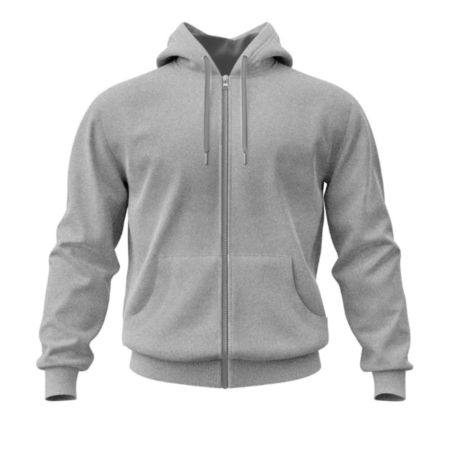 Blusa de Frio Moletom com Ziper Masculino Liso Direta Da Fabrica