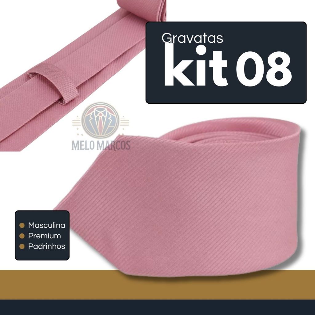 Gravatas Social Lisas trabalhadas Kit com 8 Para Padrinhos Noivos Congresso Eventos em Oferta na Shopee