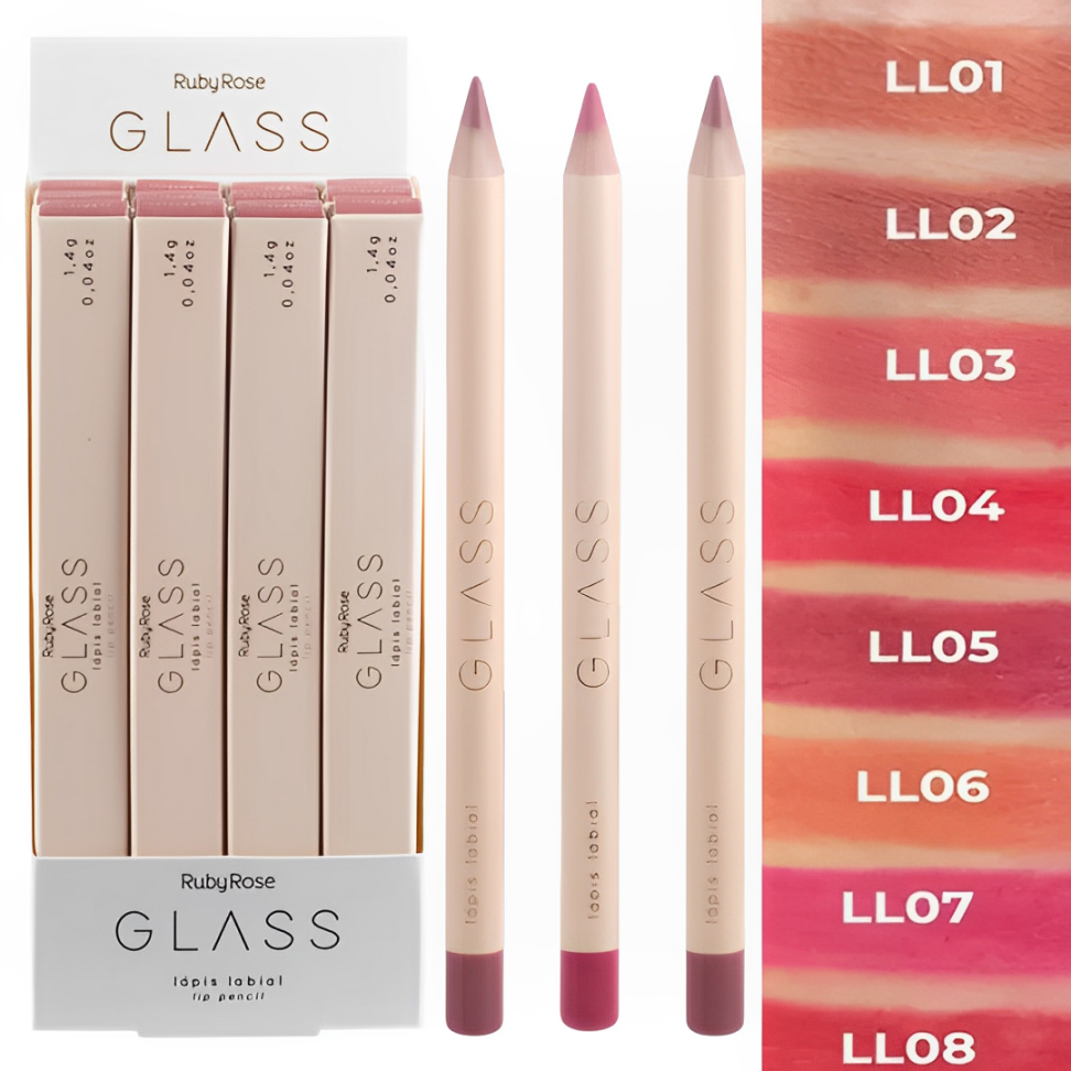 Lápis Para Contorno Labial Glass-Ruby Rose em Oferta na Shopee