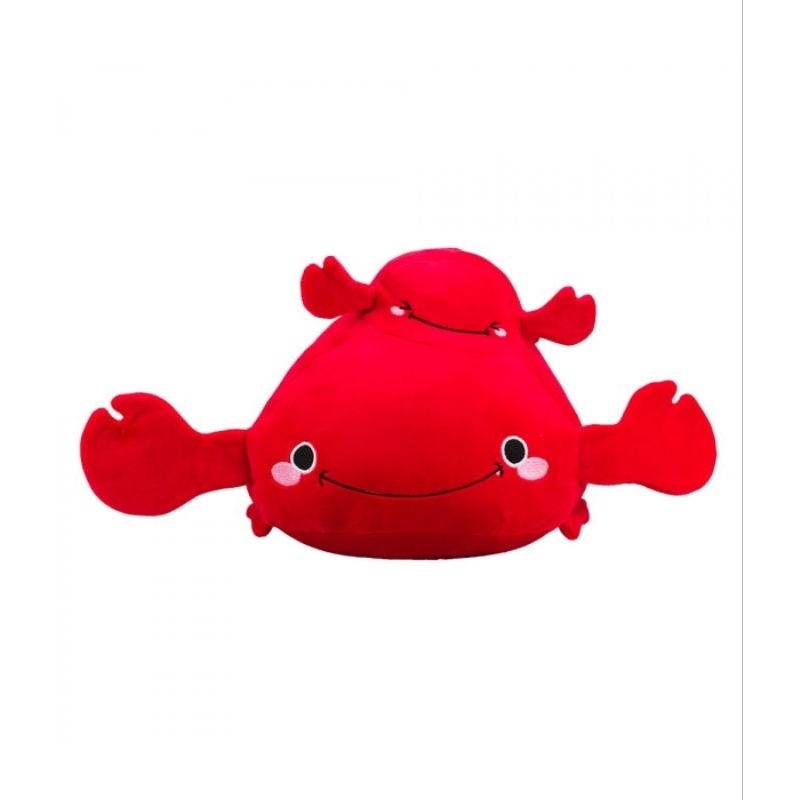 Caranguejo Vermelho Com Caranguejo na Cabeça 21cm - Pelúcia