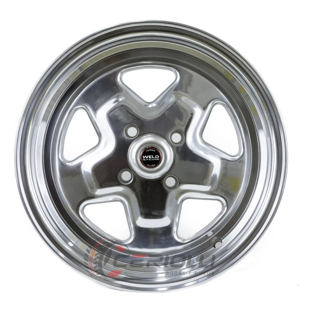 Kit 2 Rodas Weld Modelo Pro Star Polidas Aro 15 4x100 Tala 7 Offset 30mm